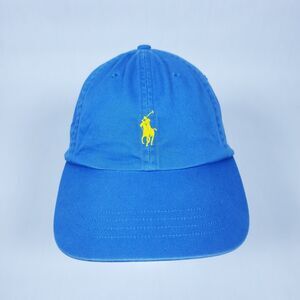 Polo Ralph Lauren Blue Embroidered Pony Baseball Cap Hat OSFA